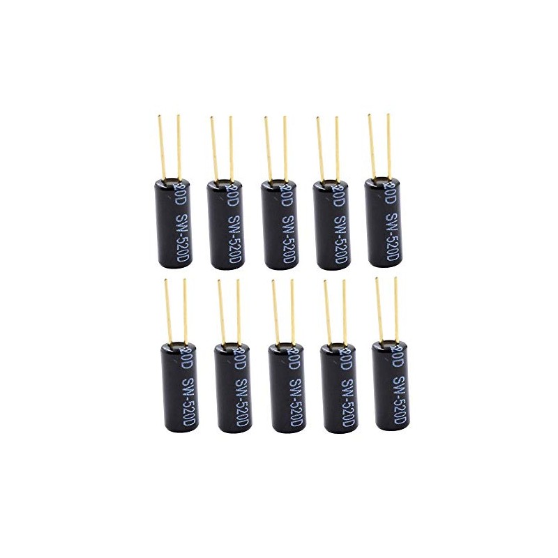Movilideas - 10 x Tilt Sensor SW-520D SW520D Ball Switch/Angle