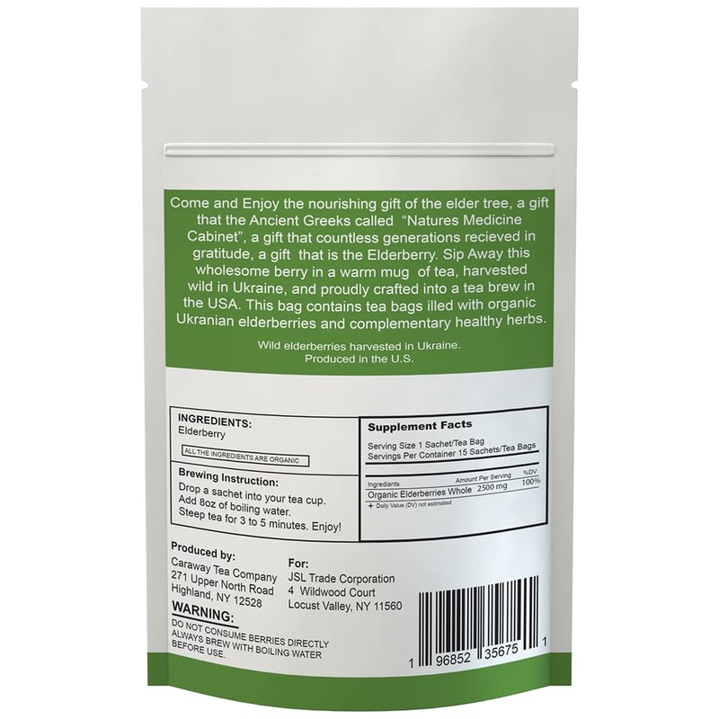 Elderberry Tea (15 ct) - Made in the USA