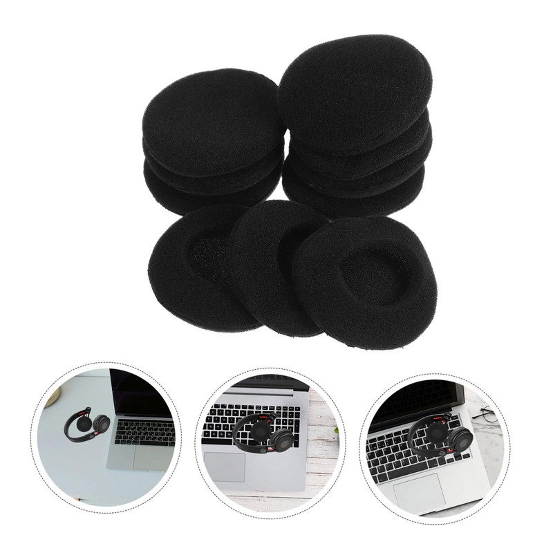 MERRYHAPY 30 Pcs Foam Earbud Covers 40mm Replacement for Headphones