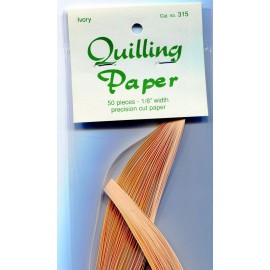 Lake City Quilling Paper ONE PK 1/8" wd 50 pcs #315 Original IVORY nip W fr sh