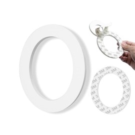 3 Inch House Numbers, Self-adhesive Mailbox Numbers Modern House Numbers for Outside Address Numbers for House Office Hotel Room Farmhouse Easy to Install Strong adhesive backing (White 0)