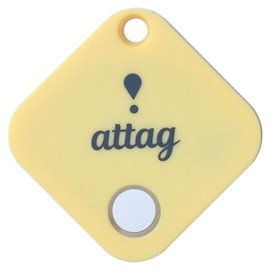 Yamazen YATG-01 (YEWH) Smart Tag, Key Holder, Yellow, 1.5 x 1.5 x 0.2 inches (3.7 x 3.7 x 0.5 cm), attag