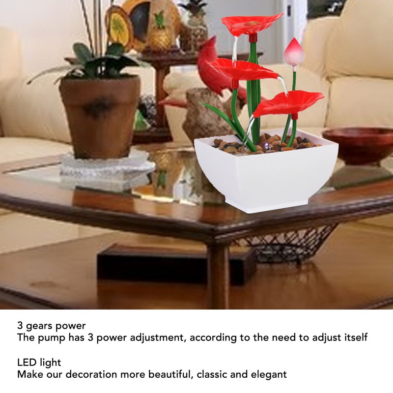 Desktop Fountain Ornament Indoor Small DIY Tabletop Circulating Waterfall Decoration
