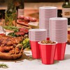 POLARIS PRIVATE LTD Red Plastic Cups, Disposable Cups 12oz (50