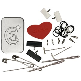 ChiaoGoo Tools Kit Tin Interchangeable Circular Needle Small & Large