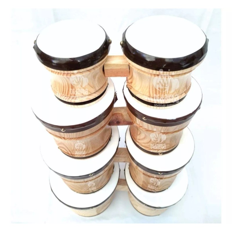 Didakta Bongo Doble Grande De Madera Infantil, Musical 34x17.5x17