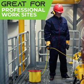 GEARit Stranded THHN Wire (10 Gauge, 150 Feet) 100% OFC Electrical Building Wire, Rated for Up to 600 Volts, Single Conductor, Nylon Jacket, UL Listed/RoHs Compliant - Yellow, 150ft