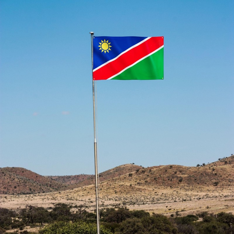 Runesol Namibia Flag, 91x152cm, 3ft x 5ft, Namibian National Flag,