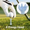 TIANXUAN 3 Pcs Golf Tees Height Adjustable Reusable Rubber Golf