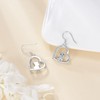 YAFEINI Schnauzer Earrings 925 Sterling Silver Schnauzer Dangle and Drop