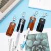 6 Pcs Anti-Lost Leather Pen Holder with Clips, Portable Lanyard