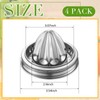 LemonRoad 4 Pcs Stainless Steel Mason Jar Juicer Lid Manual