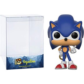 Soni c w/Ring: P o p! Games Vinyl Figure Set with 1 Compatible Graphic Protector (283-20146)