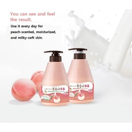NAVIC DIRECT KWAILNARA - K BEAUTY Softening Body Cleanser & Body Lotion (PEACH MILK) 560g each