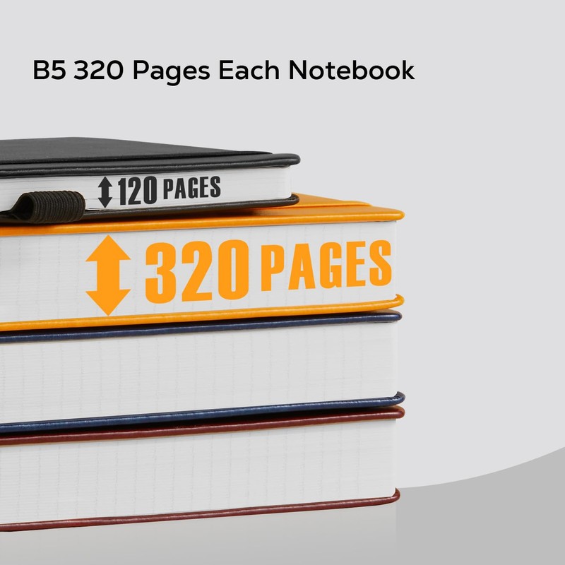 FOCUS DAY B5 Notebook/Diary for Adults, 320 Pages, Notepad, Journal,