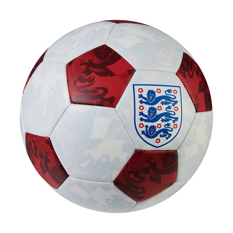 Mitre Engalnd Training 32 Football, White/Red, Size 5