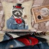 ANRO Cushion Cover Decorative Cushion Sofa Cushion Cover Tapestry Badger