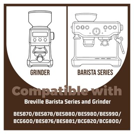 Wool Felt Washer Replacement SP0001575 for Breville Barista Espresso Machine Grinders – Compatible with BES870XL/BES878BTR/BES876BSS/BES840XL/ABES880/BES881/BES810/BES990/BES980 Accessories (6-Pack)