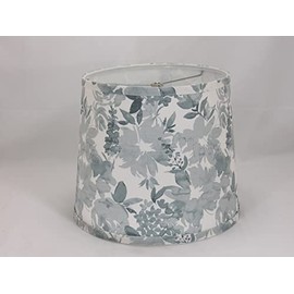 Albert Estate LTD, Sky Blue Floral Lamp Shade, Hardback, Washer Fitter (16)