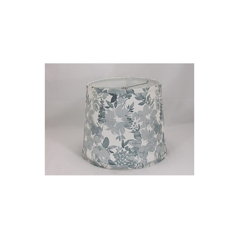 Albert Estate LTD, Sky Blue Floral Lamp Shade, Hardback, Washer