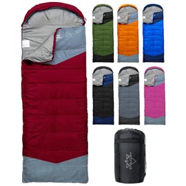 ETGLCOZY Sleeping Bags for Adults 3 Seasons - Backpacking Camping Sleeping Bag for Kids 10-12, Girls, Boys -Lightweight Compact Waterproof for Outdoor & Indoor