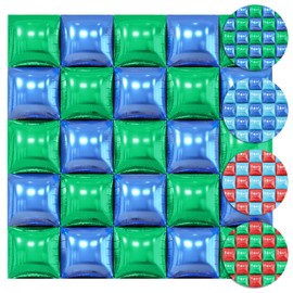 30PCS Double Sided Square Foil Balloons Wall,19 Inches Chrome Foil Balloons Tunnel Arch Garland Kit for Birthday,Anniversary,Wedding,Graduation Party Background Graduation Party Decoration
