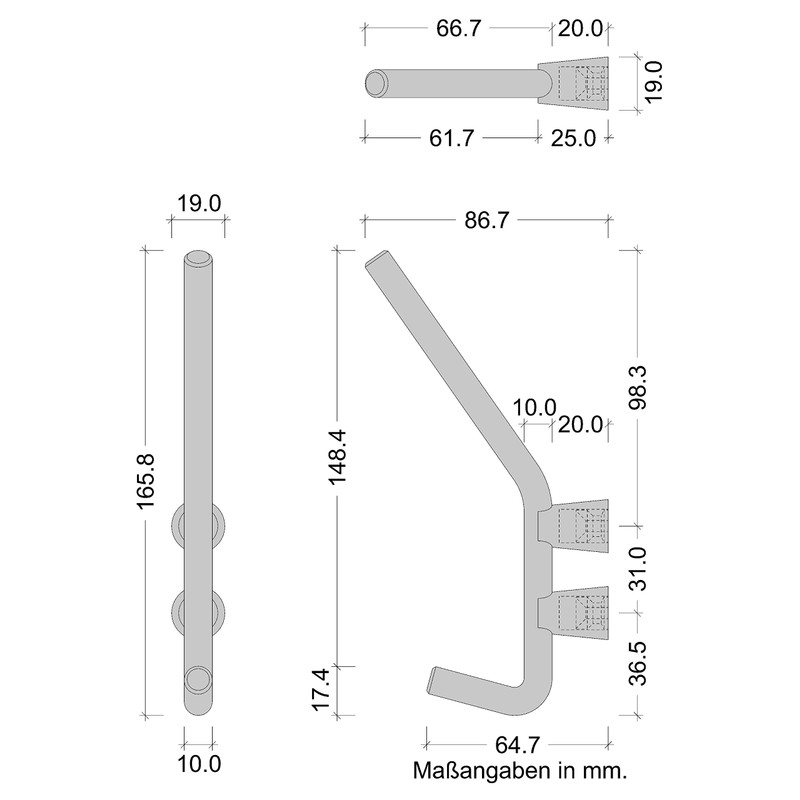 Gedotec Jupitar Coat Hook Stainless Steel Coat Hook Silver Matt