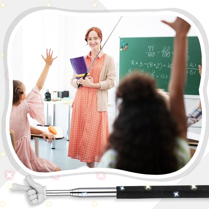 COYUN 2 x Extendable Pointing Stick, Retractable Classroom, Telescopic Teacher
