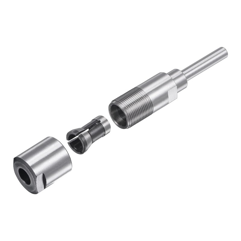 sourcing map Milling Cutter Collet Extension Rod Adapter 6.35 mm