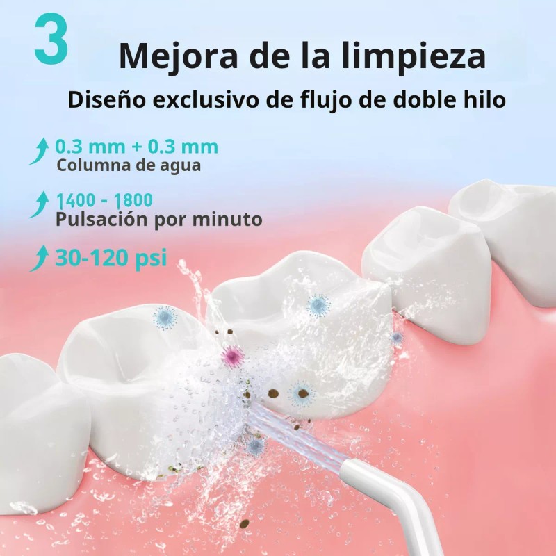 Coslus Flosser Dental De Agua Dental Pick: Irrigador Oral Color