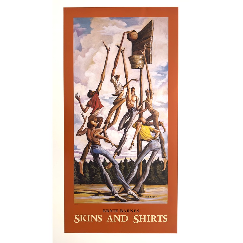 Ernie Barnes Skins & Shirts poster 37 x 19 in.