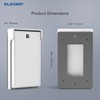 ELEGRP Vertical Outdoor Cover for Decotative Receptacles, Weatherproof Wall Plate,
