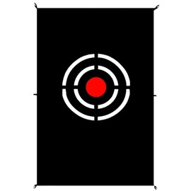Gulfmore 5X3FT Black Golf Hitting Cloth Practice Target Mat for Driving Range Training Indoor Outdoor Use