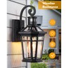 OPAXIS Motion Sensor Outdoor Wall Lights, Black Dusk to Dawn