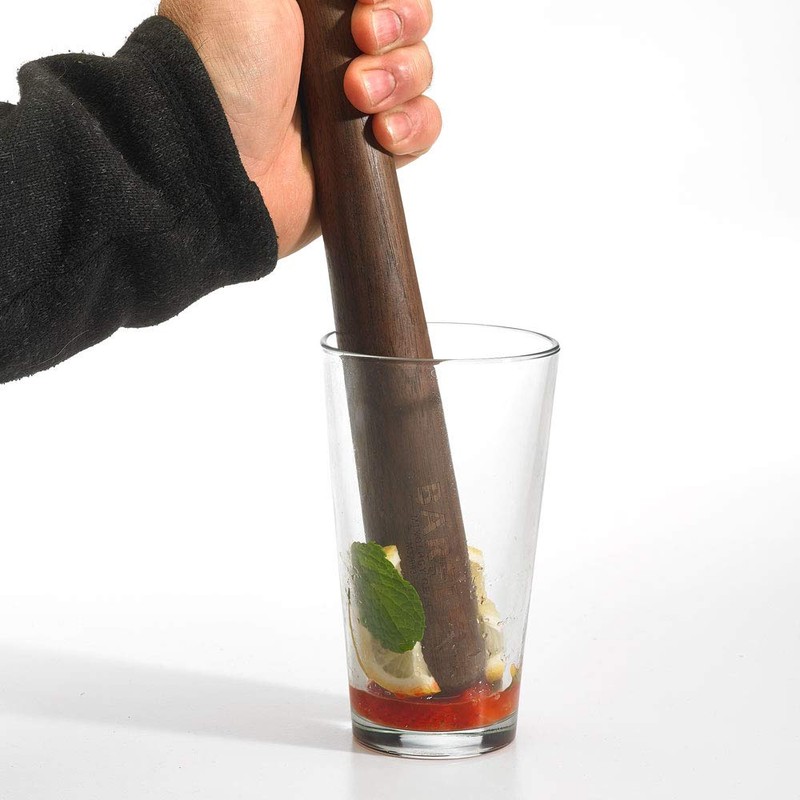 Barfly M37093 Muddler, 18/8 Stainless Steel, Wood