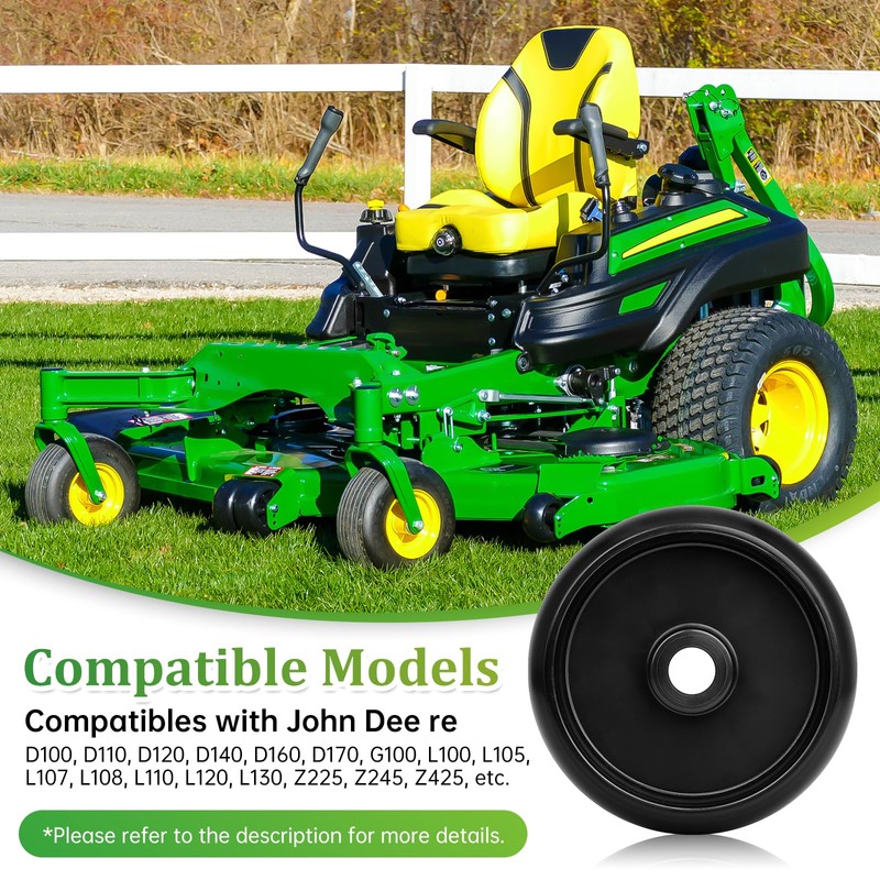 2 Pack GX10168 Deck Wheels Compatible with John Dee re