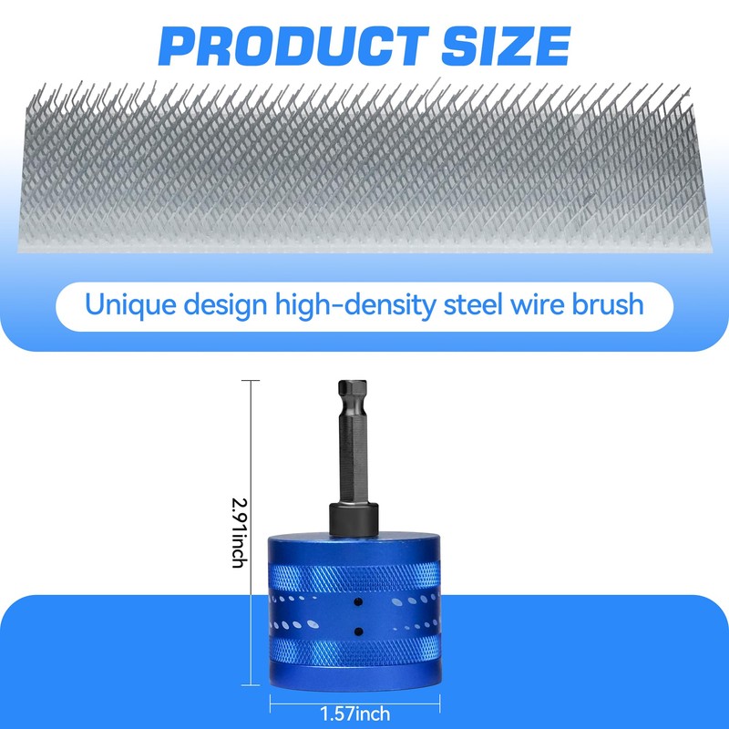 3/4" Copper Pipe Cleaner with Replaceable Blades, Plumbing Tool for