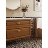 JIASENBAO 5 Pack Antique Brass Cabinet Pulls 3" Hole Center