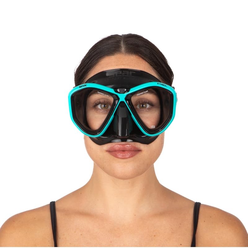 Seac Symbol, Made in Italy Dual Lens Diving Mask with