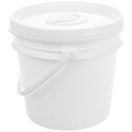 Zerodeko Mobile WetWipe Buckets White 4 L Portable Wipes Dispenser Bucket Wipes Bucket With Handle Wipe Containers Refillable Bathroom Wipes Dispenser