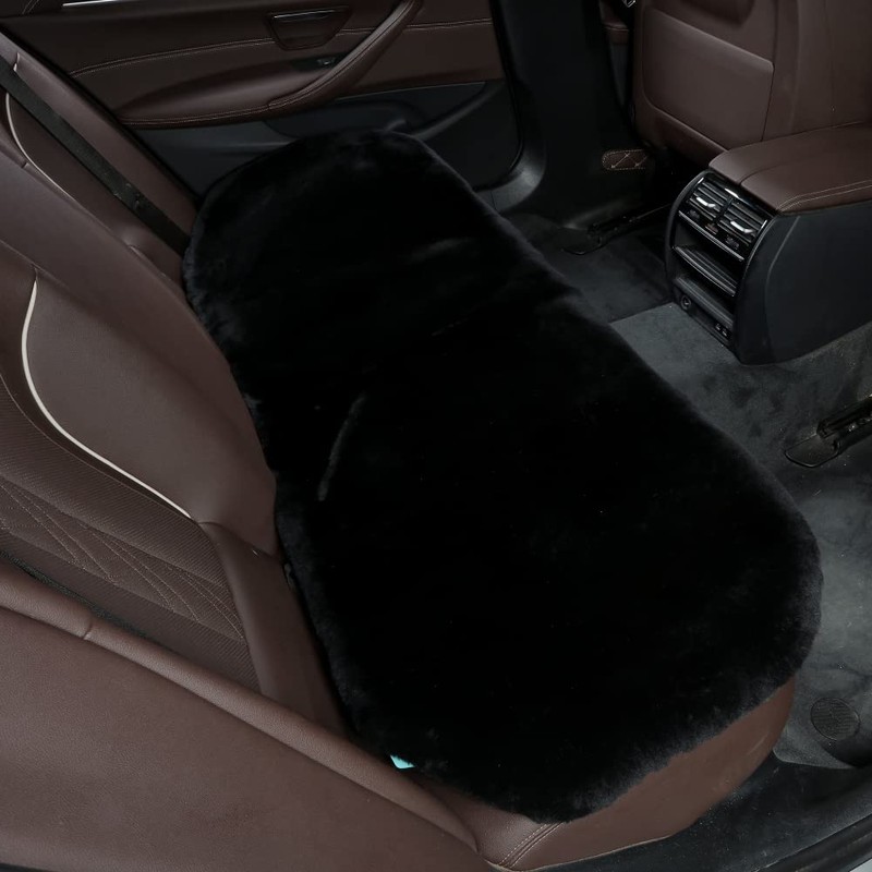IRIWOOL Genuine Sheepskin Auto Seat Pad, Australian Soft Wool Seat