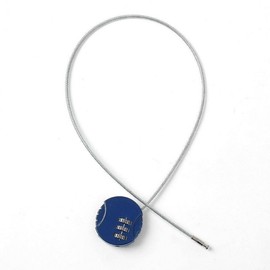 Anti-Loss Wire 3-Digit Blue Lock 2-Piece Set Safety Supplies
