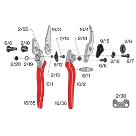 Felco Model 16 Compact Left Hand Escort
