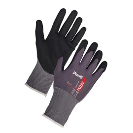 Pawa Work Gloves – Safety Gloves with Nitrile Coated Grip – Breathable, Lightweight & Abrasion Resistant – Ideal for Construction, Gardening, Mechanics & General Handling - Small