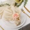 Getfitsoo Flower Napkin Rings Set of 8, Handmade Rose Napkin