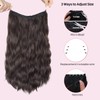 HOOJIH Invisible Wire Hair Extensions 2 Ways Adjustable Headband Size