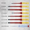 CCLIFE 9-Piece VDE Insulated Screwdriver with Interchangeable Blade Set, Magnetic