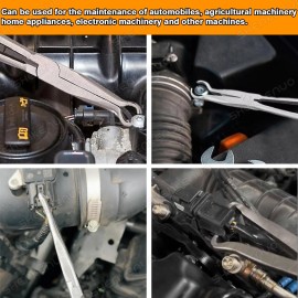 SHENKENUO 2PCS Electrical Disconnect Pliers, Fuel Line Clip Spark For Car Maintenance US