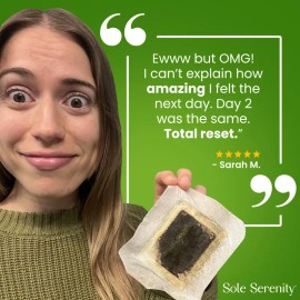 Herbal Foot Detox Patches for Overnight Use, Deep Cleansing Foot Pads with Ginger Root & Wormwood, Supports Relaxation, Detox & Foot Wellness