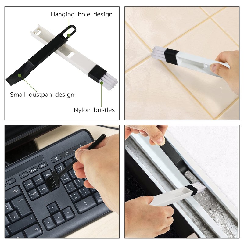 8 Pcs Hand-held Groove Gap Cleaning Tools - Door Window